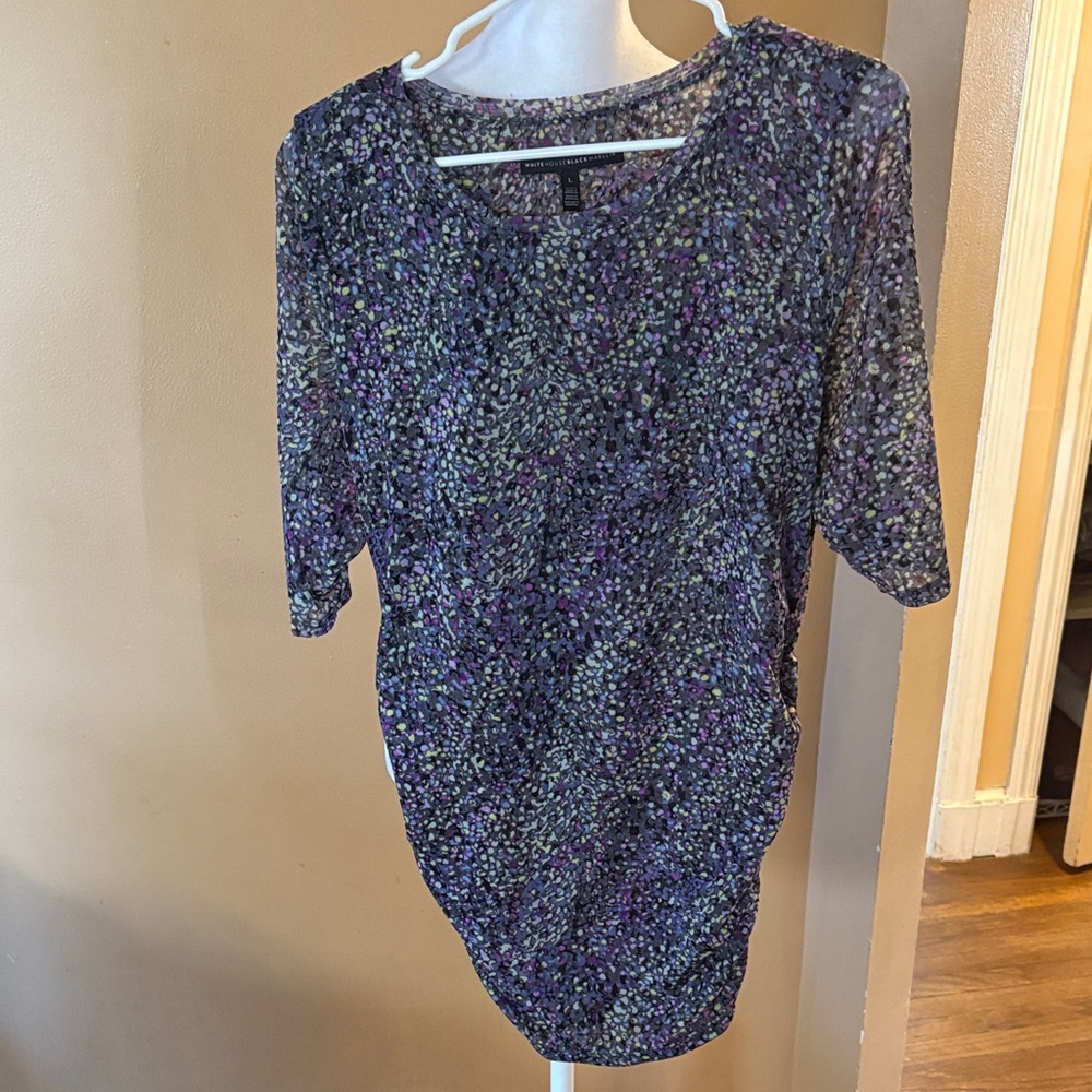 White House Black Market Multicolor Patterned Top